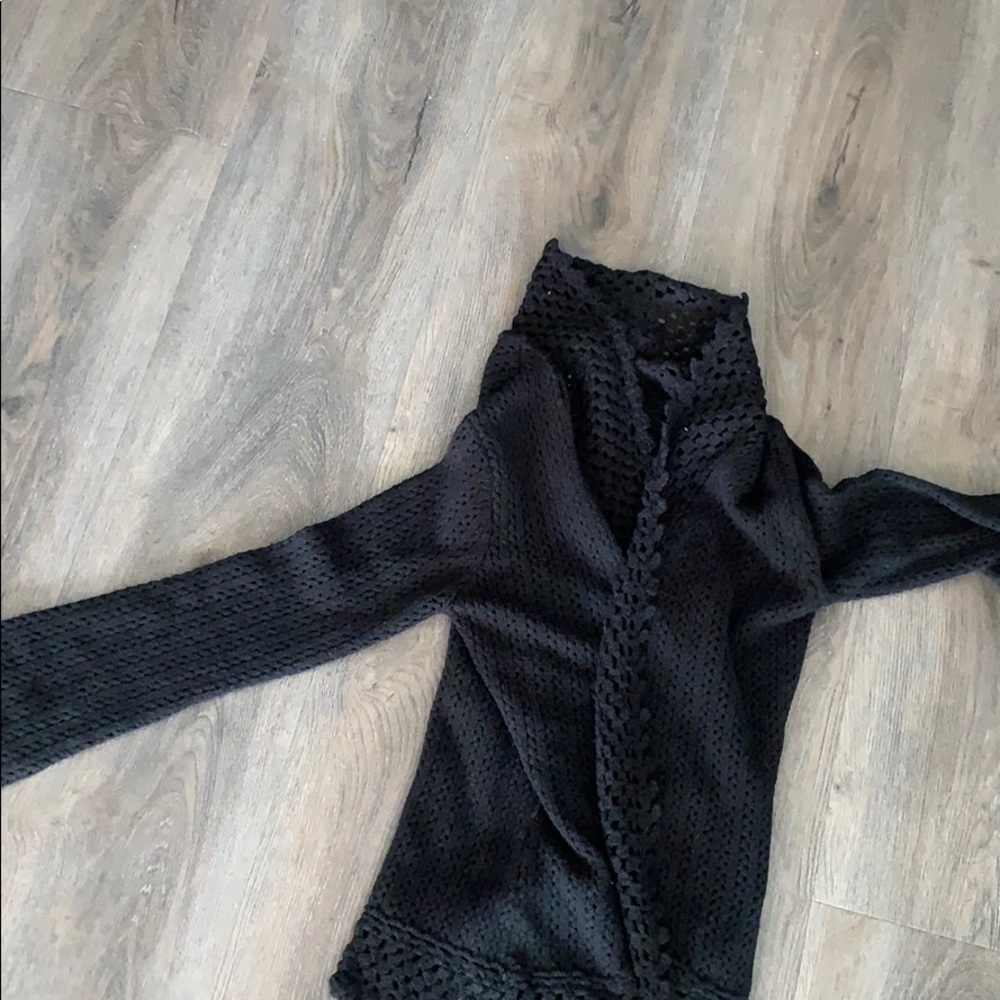 Black cardigan